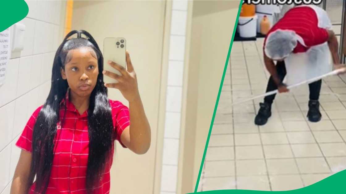 Retail worker shows hectic day