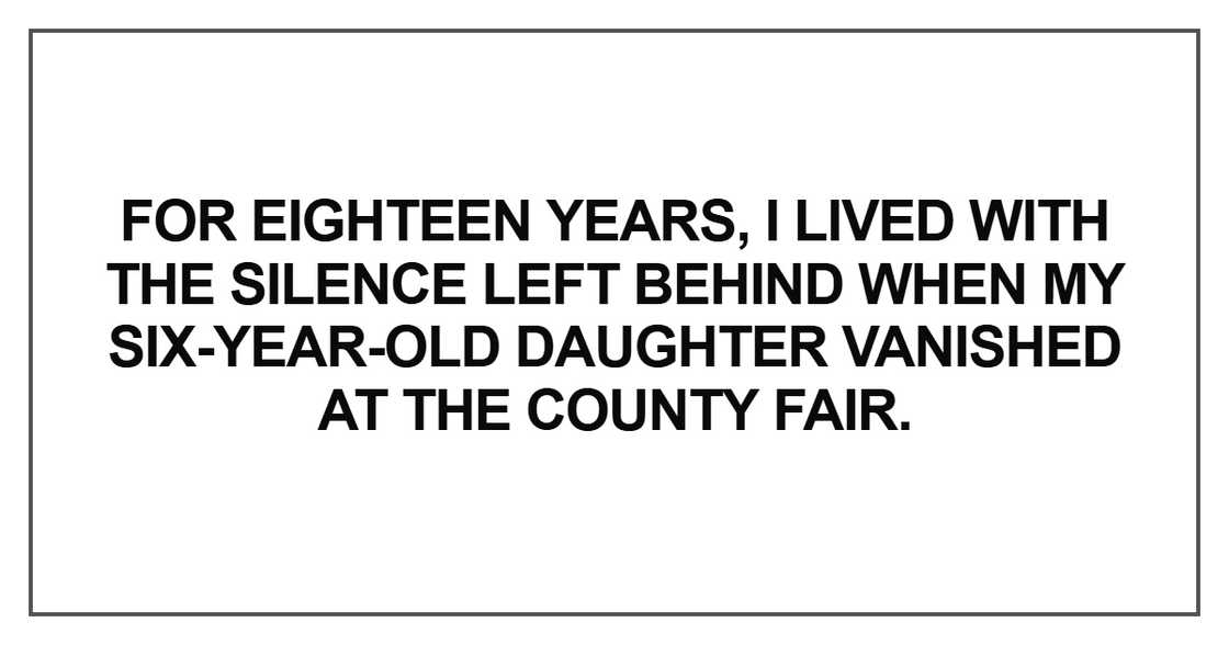 For eighteen years, I lived with the silence For eighteen years, I lived with the silence