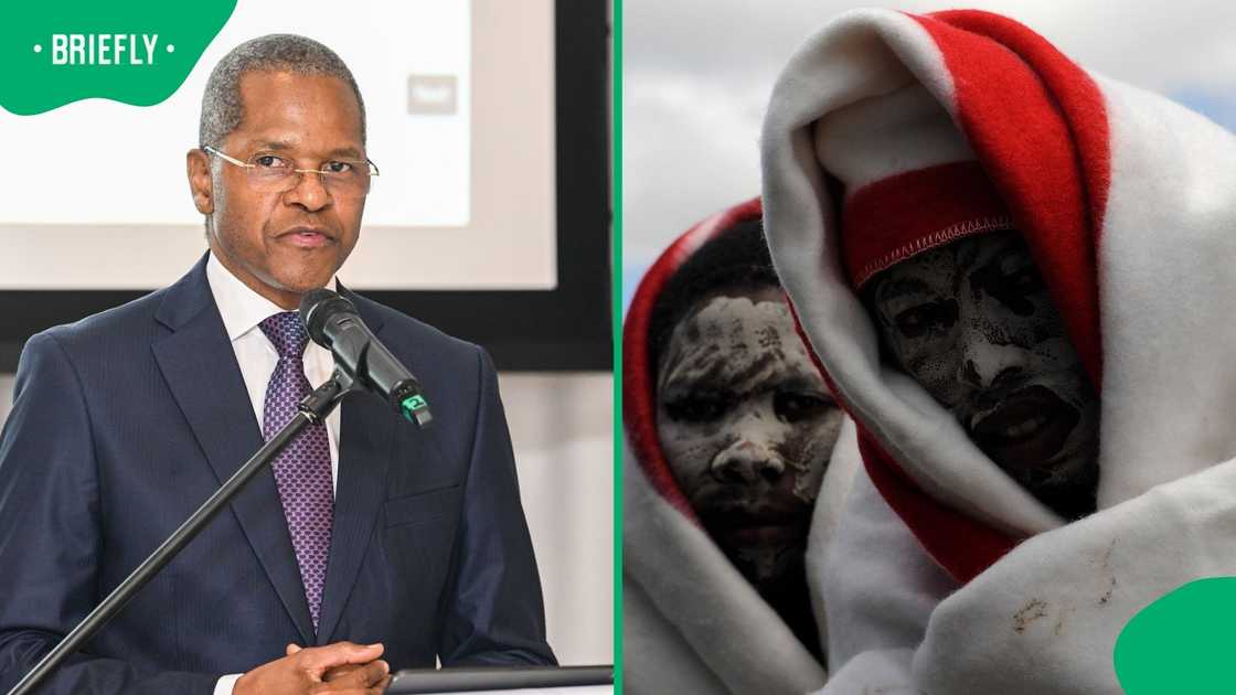 Cooperative Governance and Traditional Affairs Minister Velenkosini Hlabisa spoke about initiation school deaths Cooperative Governance and Traditional Affairs Minister Velenkosini Hlabisa spoke about initiation school deaths