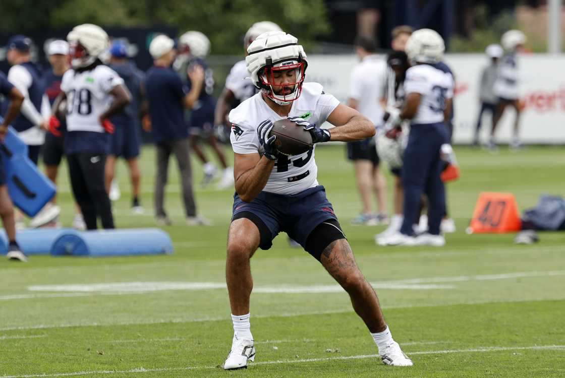 Jacob Warren at Gillette Stadium in Foxborough, Massachusetts