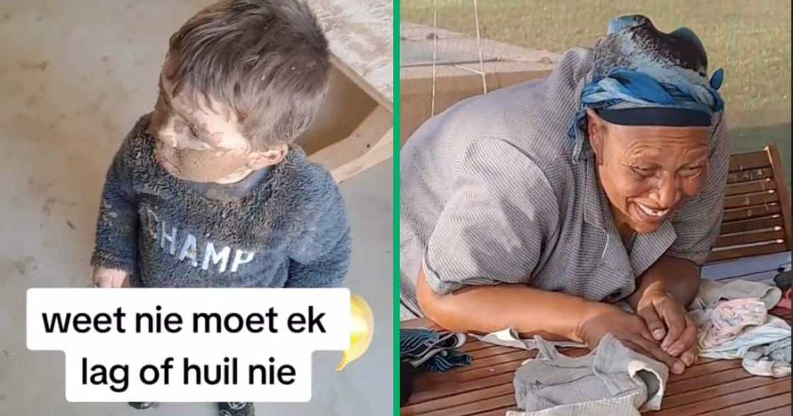 A woman came home and found her kids and house covered in mud A woman came home and found her kids and house covered in mud