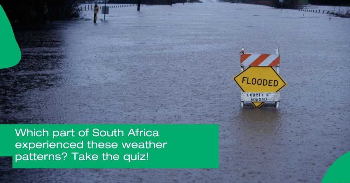 Briefly News put a quiz together to test readers' knowledge of weather patterns in Mzansi