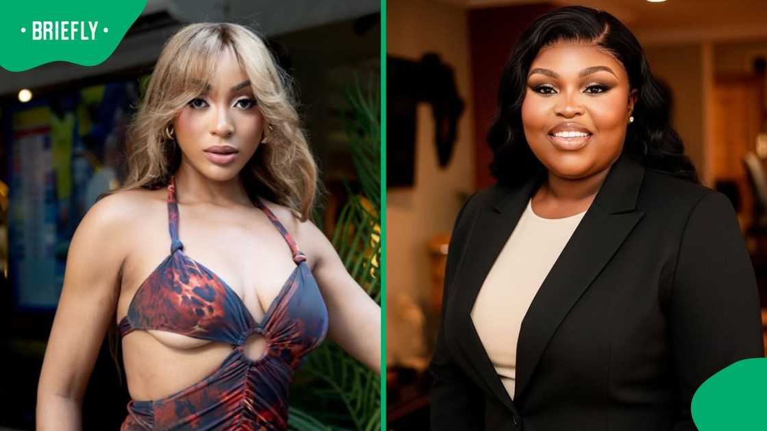 Nadia Nakia and Gogo Maweni posted similar AI photos.