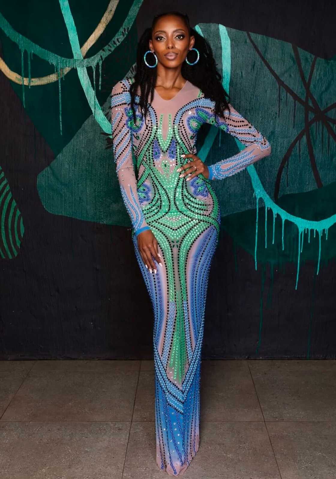 A South African model, Tshego Gaelae, made history by becoming the first Black woman to win the Mrs. World pageant. A South African model, Tshego Gaelae, made history by becoming the first Black woman to win the Mrs. World pageant.