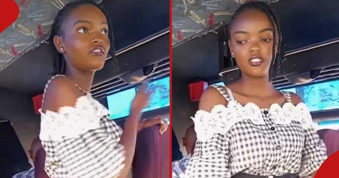 Gen Z preacher shares her transformation story while preaching in matatu.