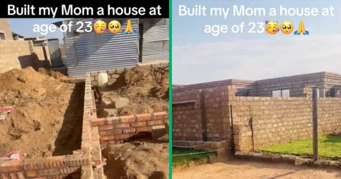 Woman builds her mother a house Woman builds her mother a house