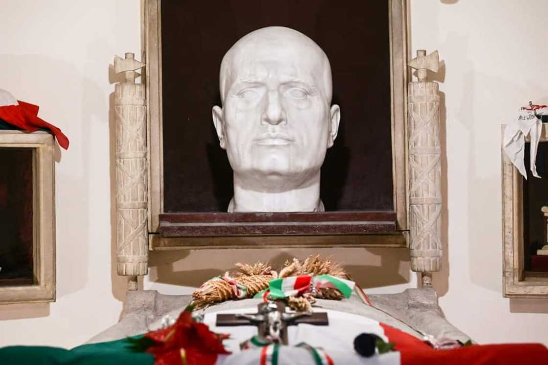 One hundred years after he took power, the cult of Benito Mussolini persists in the small Italian town of Predappio, where his tomb draws tens of thousands of visitors each year One hundred years after he took power, the cult of Benito Mussolini persists in the small Italian town of Predappio, where his tomb draws tens of thousands of visitors each year