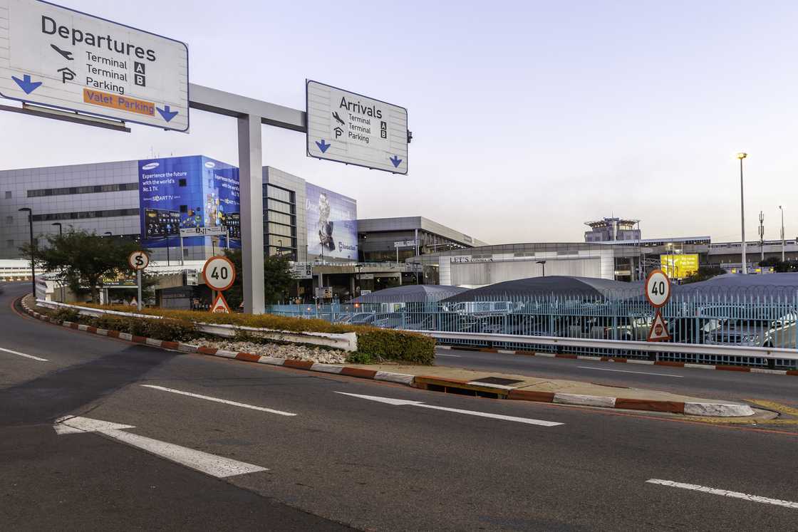 The OR Tambo Airport, where the police arrested two drug mules The OR Tambo Airport, where the police arrested two drug mules