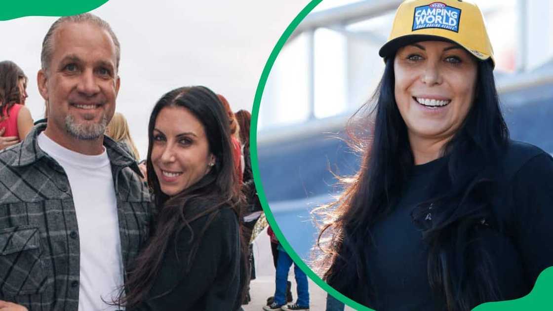 Jesse and Alexis during John Paul DeJoria's holiday party in 2012 (L). The drag racer attending the 2021 Dodge/SRT NHRA Nationals (R) Jesse and Alexis during John Paul DeJoria's holiday party in 2012 (L). The drag racer attending the 2021 Dodge/SRT NHRA Nationals (R)