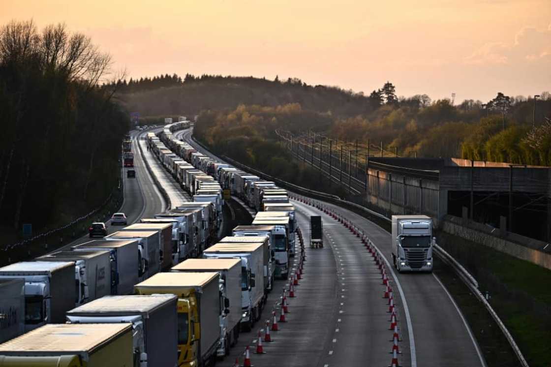 Roads in and around Dover have been blocked previously since Britain left the European Union, with additional paperwork and customs checks blamed Roads in and around Dover have been blocked previously since Britain left the European Union, with additional paperwork and customs checks blamed