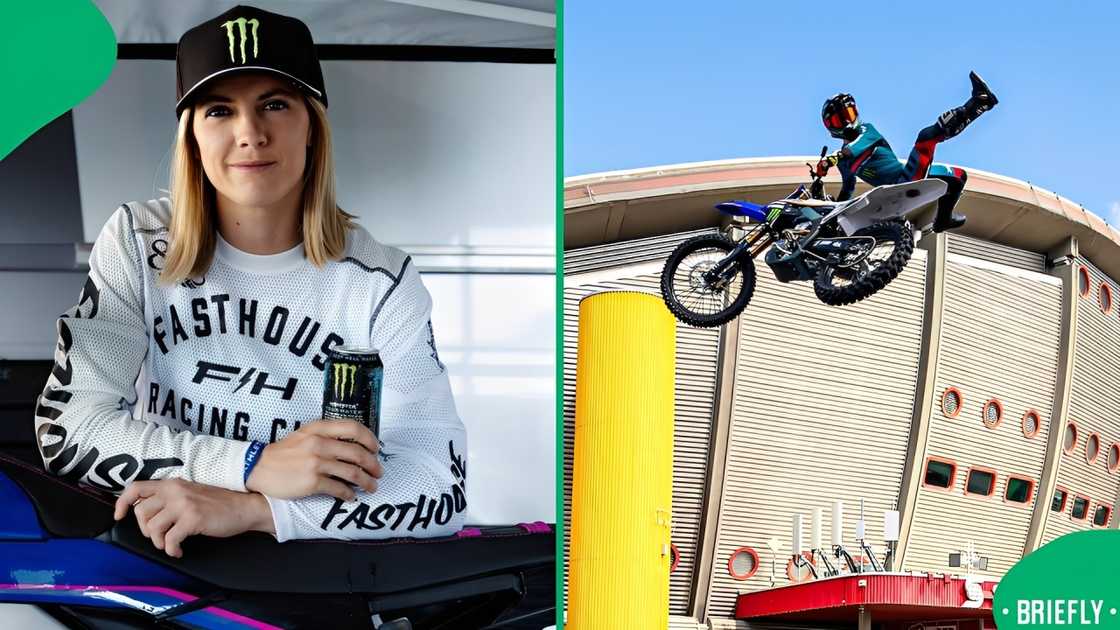 Vicki Golden competing in a motocross competition