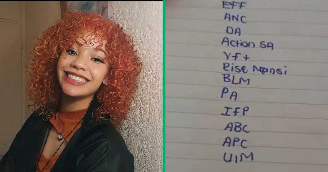 A Tshwane woman played 'inky pinky ponky' to choose the party to vote for A Tshwane woman played 'inky pinky ponky' to choose the party to vote for