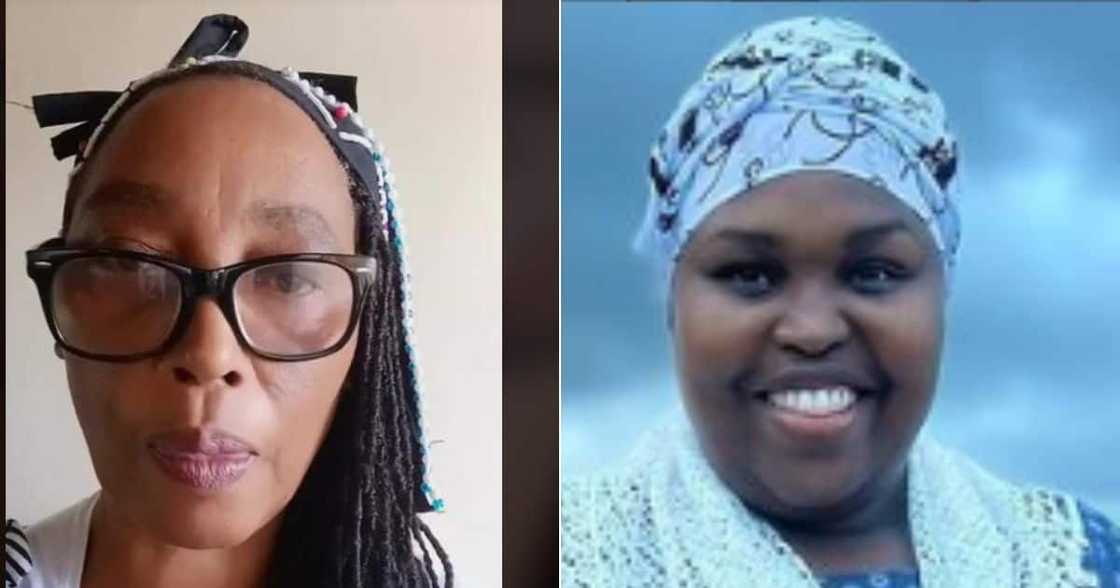 TikTok video of Gogo Maweni getting called out by Gogo Nene