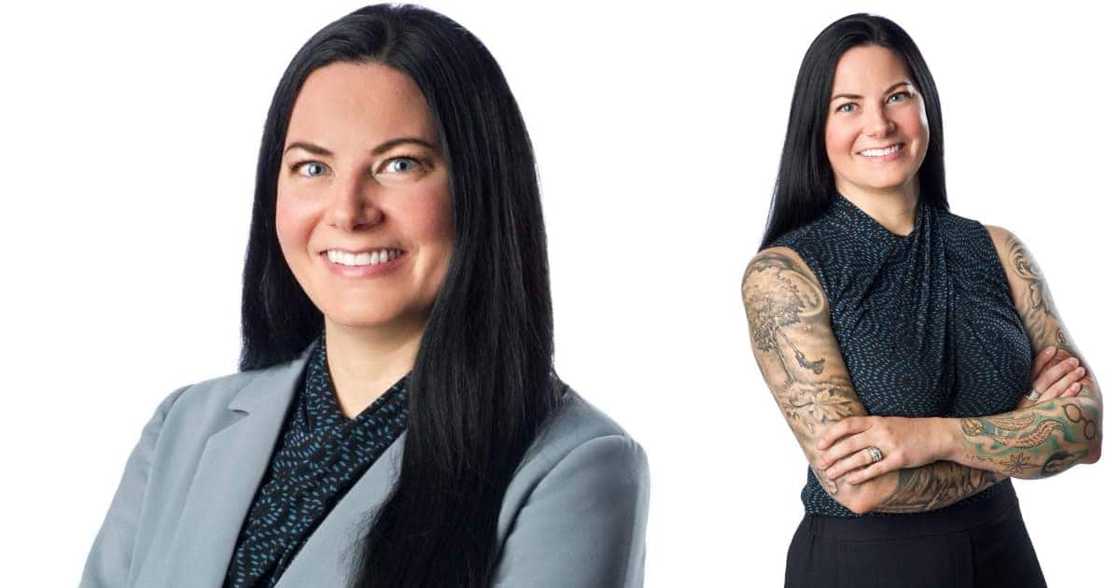 Working woman, tattoos, professional, discrimination, job, accountant Working woman, tattoos, professional, discrimination, job, accountant