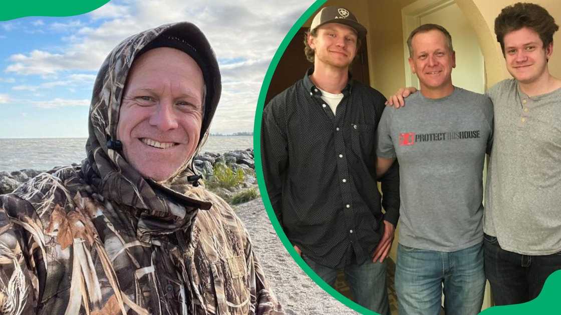 Parker visiting Lake Eerie (L). The YouTuber with his sons, Parker and Hayden (R) Parker visiting Lake Eerie (L). The YouTuber with his sons, Parker and Hayden (R)