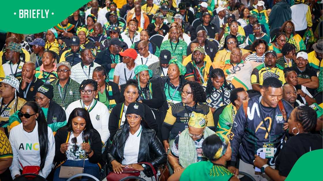 President Cyril Ramaphosa addressed thousands of party supporters President Cyril Ramaphosa addressed thousands of party supporters