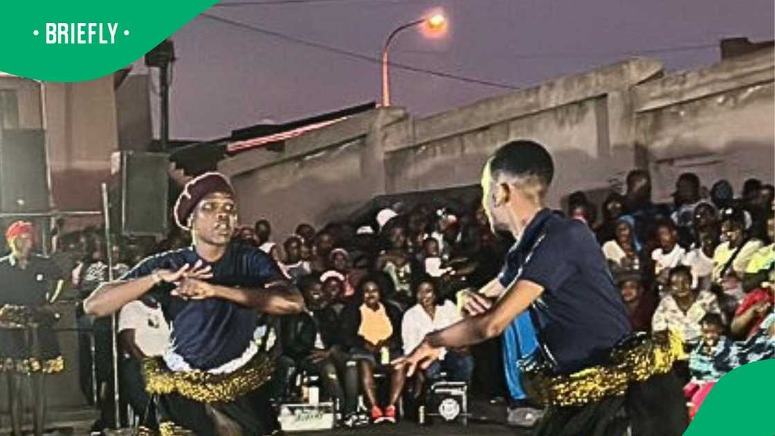 Men dance in xibelani in TikTok video Men dance in xibelani in TikTok video