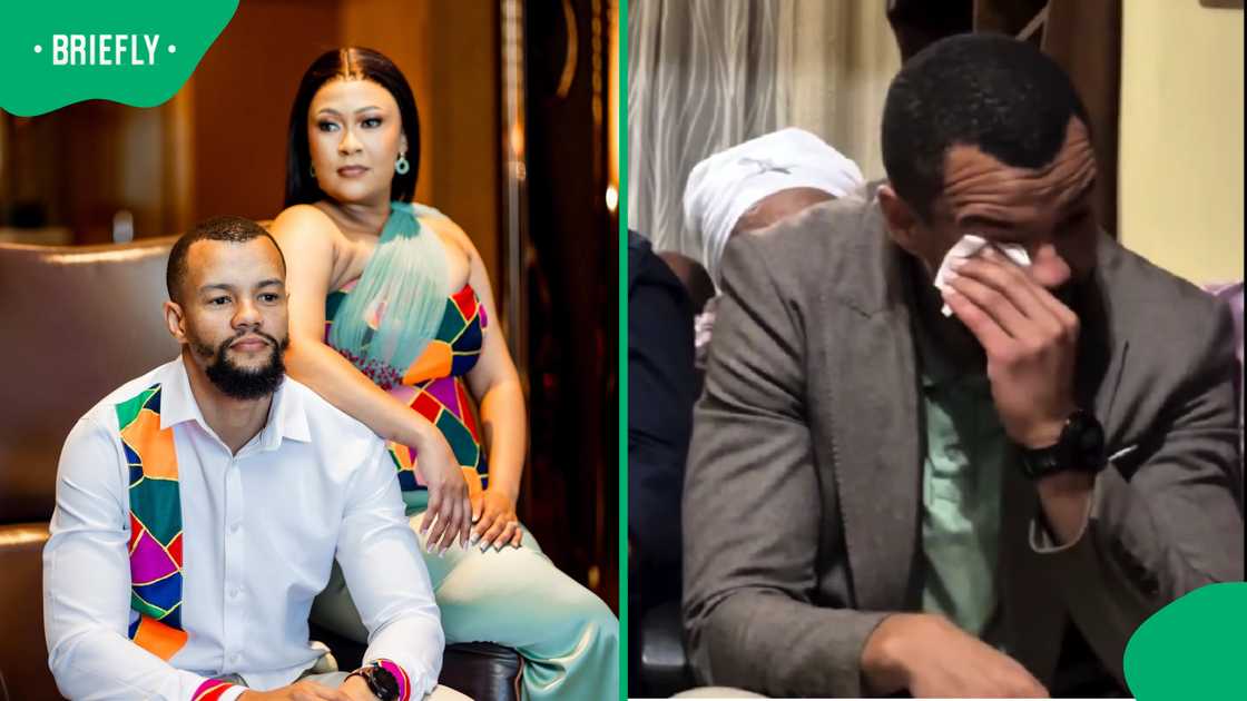 A Namibian man broke down in tears during emotional lobola celebration
