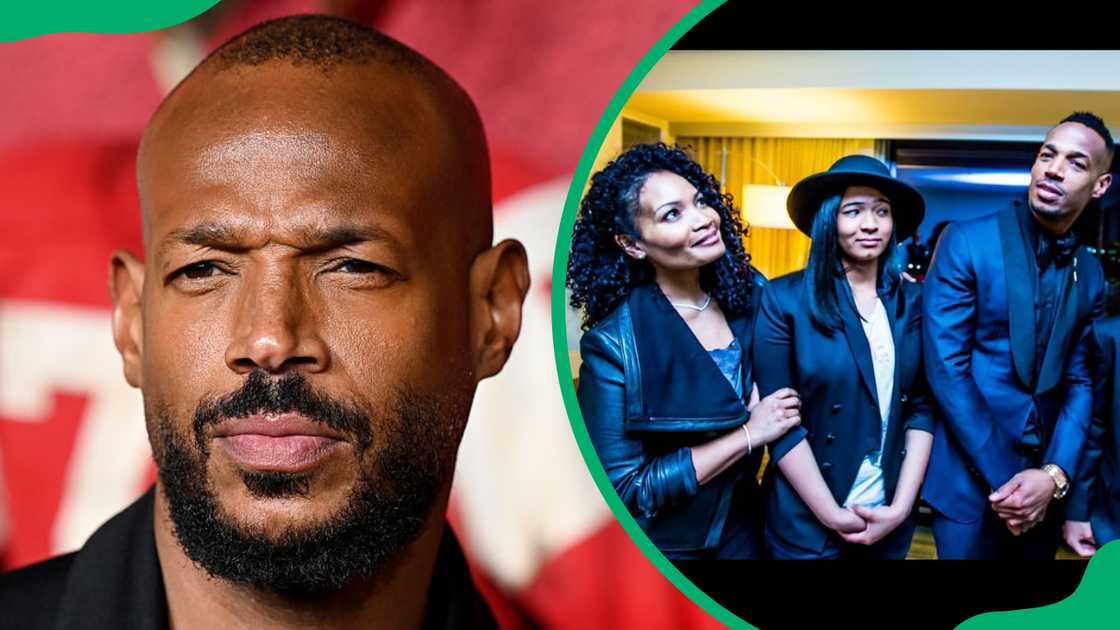 Marlon Wayans at the TCL Chinese Theatre in 2025 (L). The actor with Angela Zackery and now-Kai Wayans (R) Marlon Wayans at the TCL Chinese Theatre in 2025 (L). The actor with Angela Zackery and now-Kai Wayans (R)