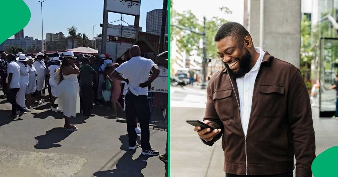 A Durban man asked why people wear white when they go to boat cruises. A Durban man asked why people wear white when they go to boat cruises.
