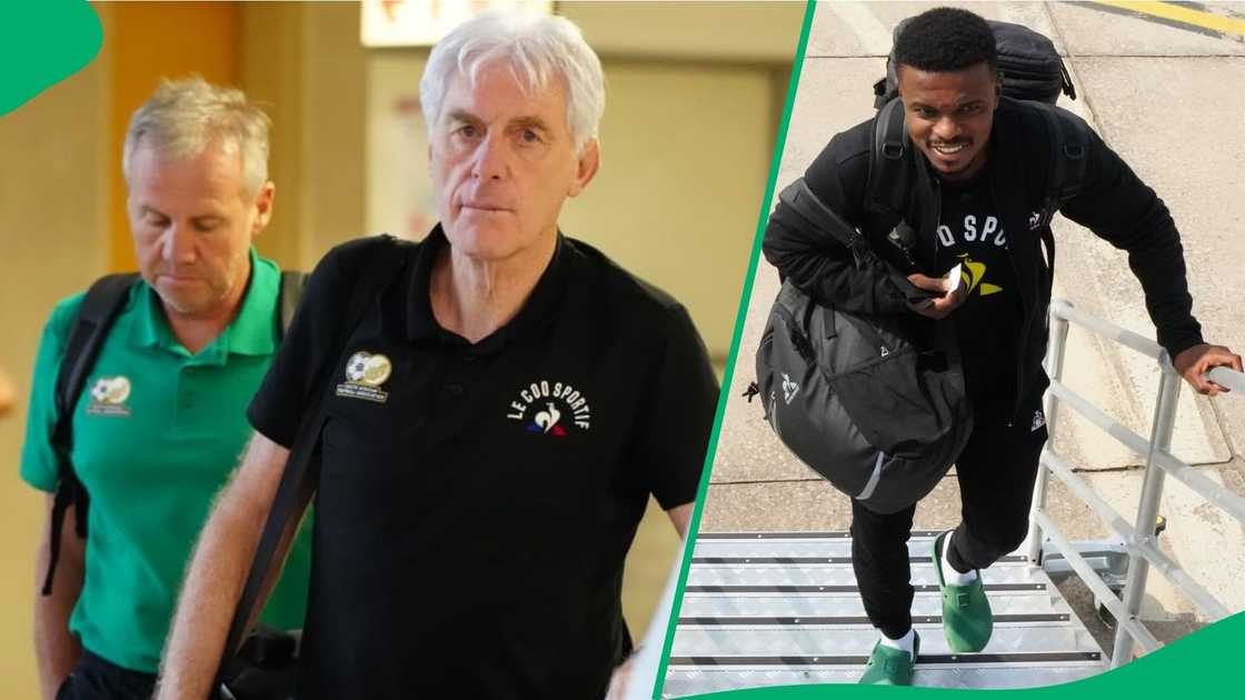 Bafana coach Hugo Broos could eb in trouble for selecting a suspended Tebogo Mokoena. Bafana coach Hugo Broos could eb in trouble for selecting a suspended Tebogo Mokoena.
