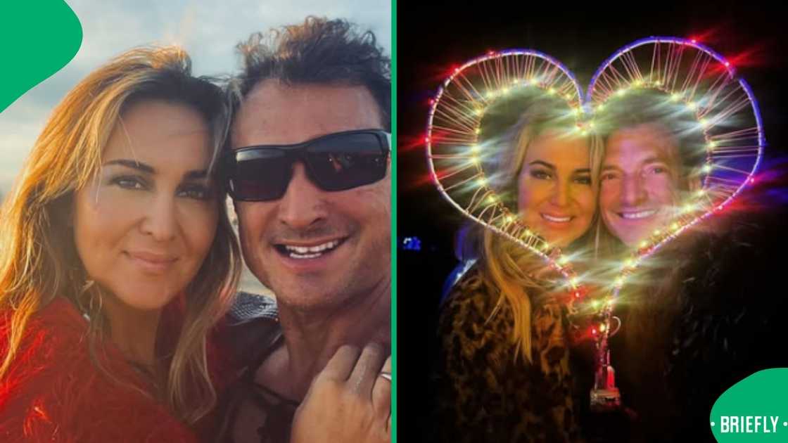 Sue Duminy spends quality time with an unknown man at the Afrikaburn Tankwa Town. Sue Duminy spends quality time with an unknown man at the Afrikaburn Tankwa Town.