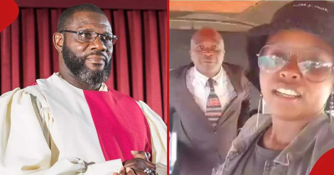 Woman calls out pastor for preaching in a taxi. Woman calls out pastor for preaching in a taxi.