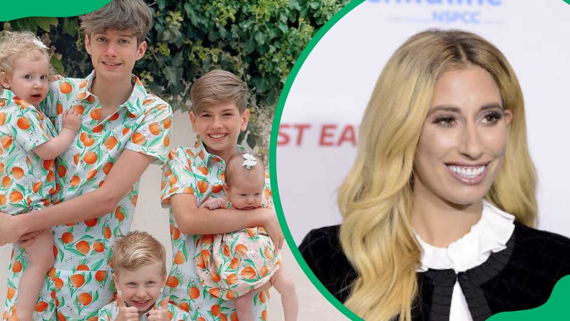 Stacey Solomon and her five children Stacey Solomon and her five children