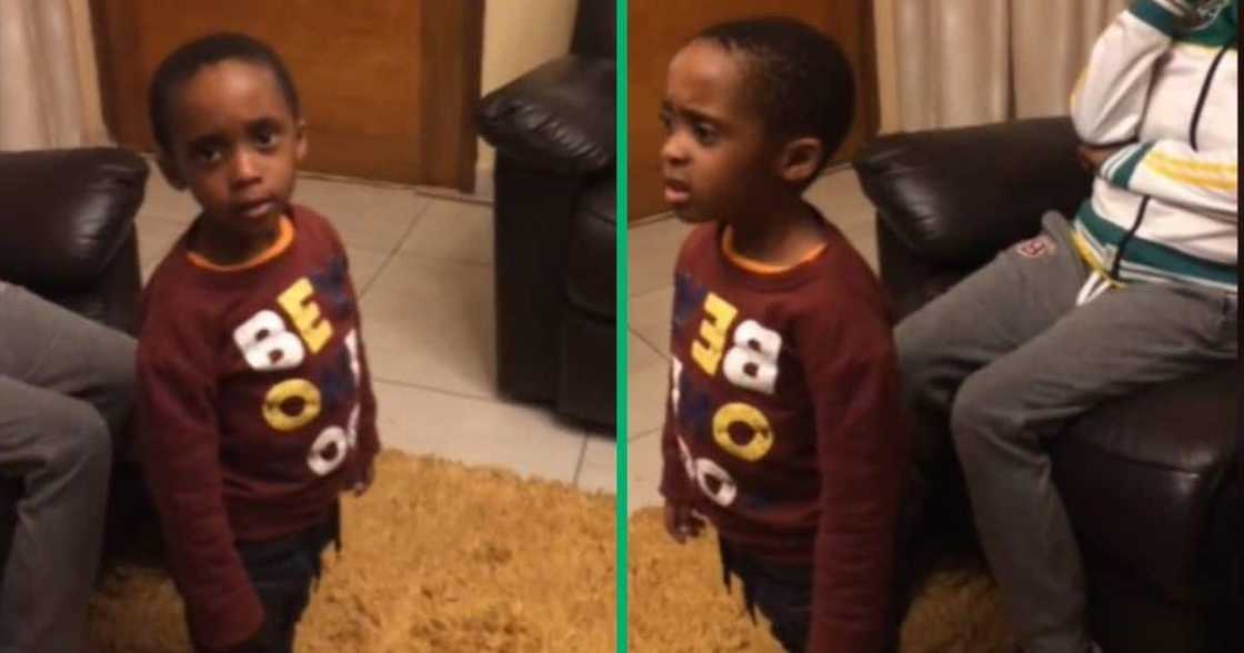 TikTok video shows kid wishing gogo happy birthday