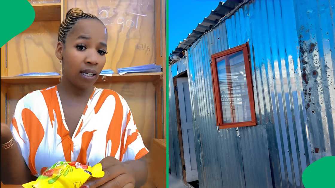 South Africans applauded a woman for the impressive shack she gave a close up on. South Africans applauded a woman for the impressive shack she gave a close up on.