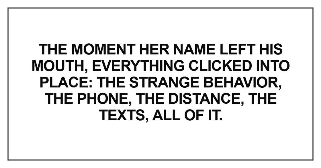 The moment her name left his mouth