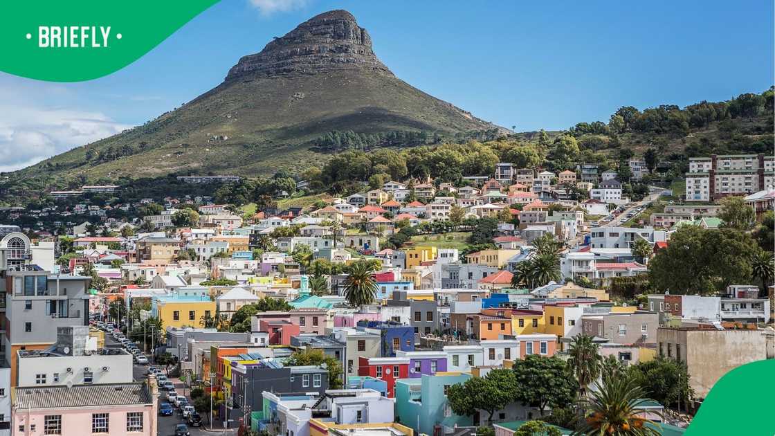 An overview of Bo-Kaap in Cape Town.