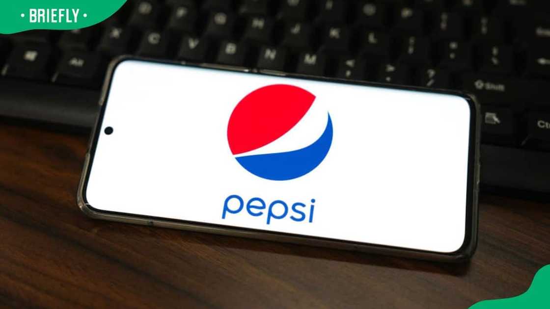 PepsiCo logo on a smartphone screen