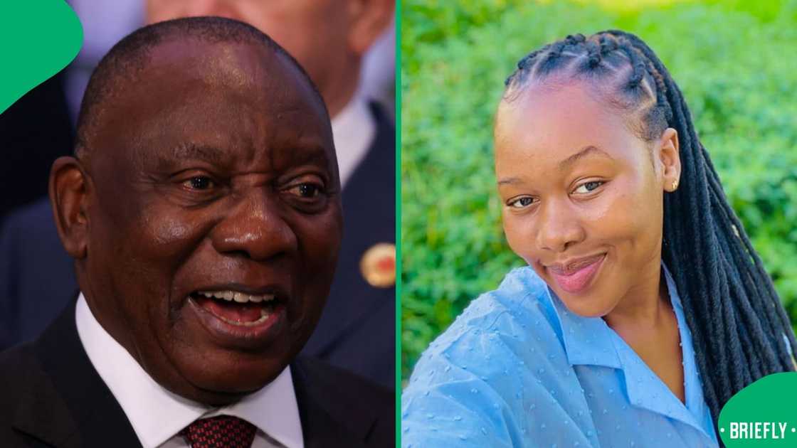 President Cyril Ramaphosa and SONA 2025 praise poet Inako Mateza. President Cyril Ramaphosa and SONA 2025 praise poet Inako Mateza.