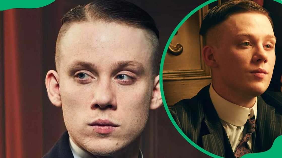 John Shelby showing his iconic haircut John Shelby showing his iconic haircut