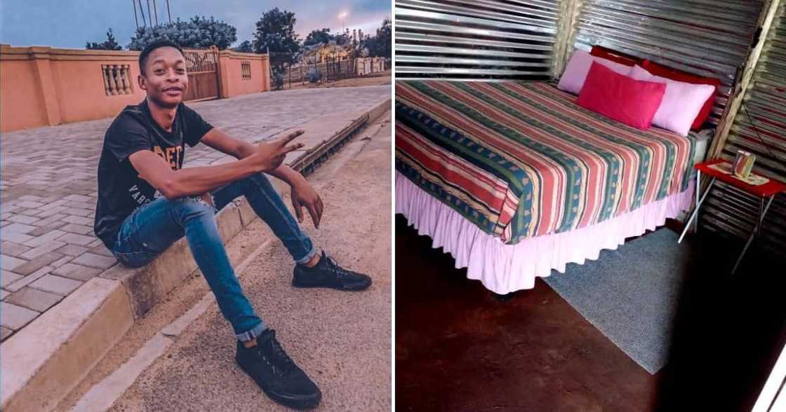 Facebook user Papa'Ga Reäh and his neat tin shack Facebook user Papa'Ga Reäh and his neat tin shack