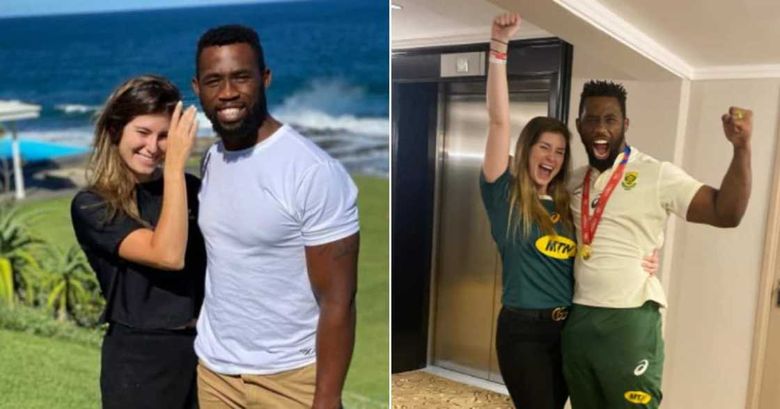 Rachel Kolisi, Siya Kolisi, SA Rugby Player of the Year 2021 Rachel Kolisi, Siya Kolisi, SA Rugby Player of the Year 2021