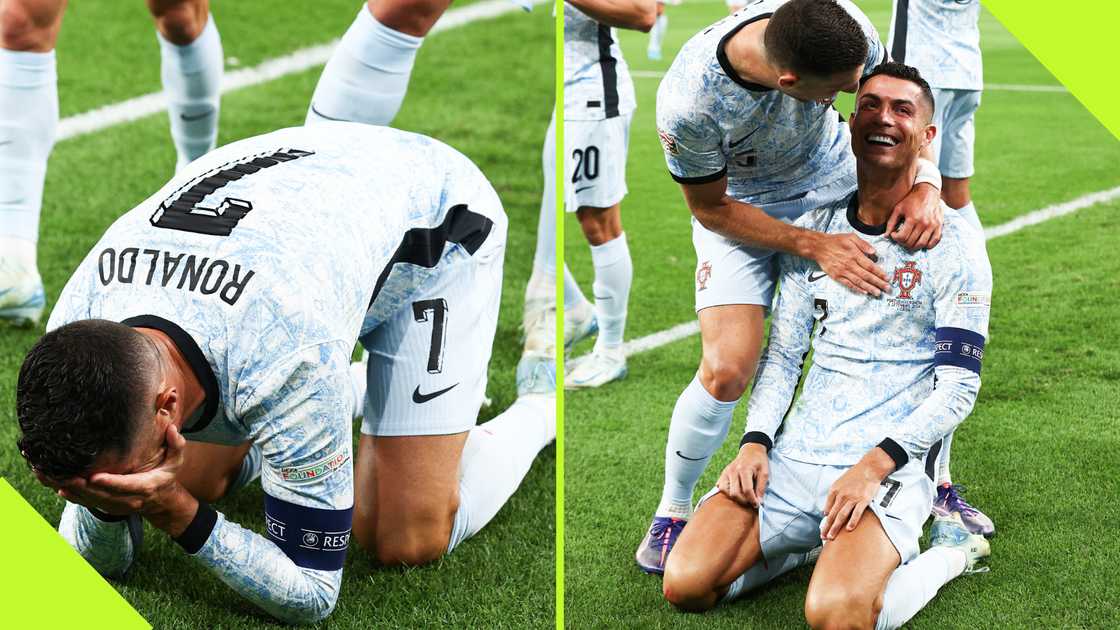 Cristiano Ronaldo breaks down in tears after scoring 900th career goal Cristiano Ronaldo breaks down in tears after scoring 900th career goal
