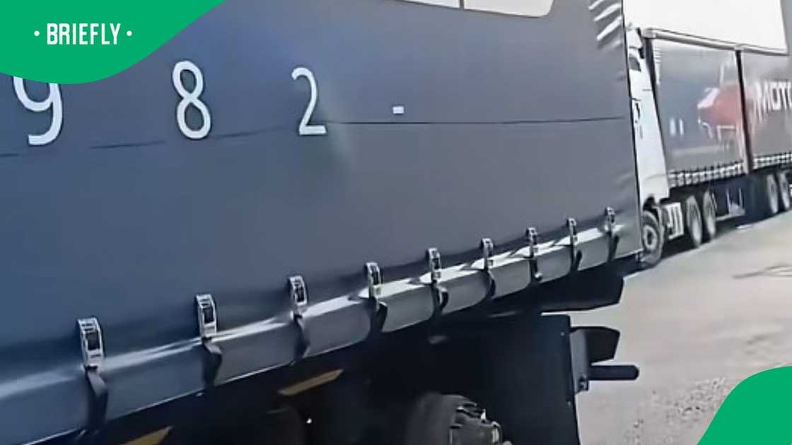 Truck driver shows theft experience