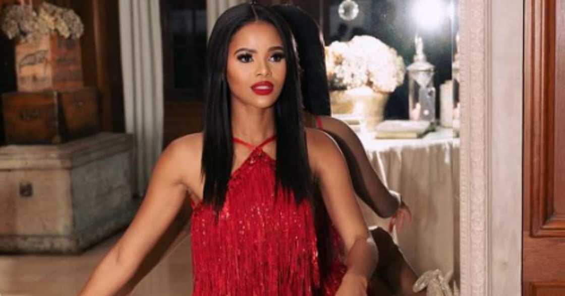 Ndavi Nokeri rocking a red dress Ndavi Nokeri rocking a red dress