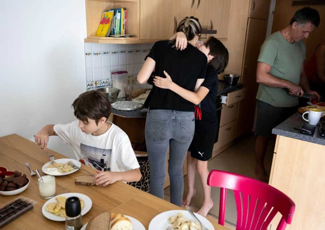 The family have just moved into a pretty two-bedroomed apartment The family have just moved into a pretty two-bedroomed apartment