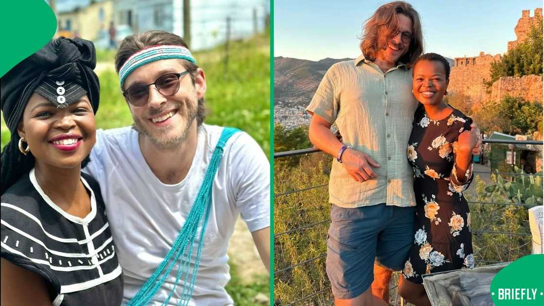 An interracial couple flexed their dreamy vacation abroad in a TikTok video.