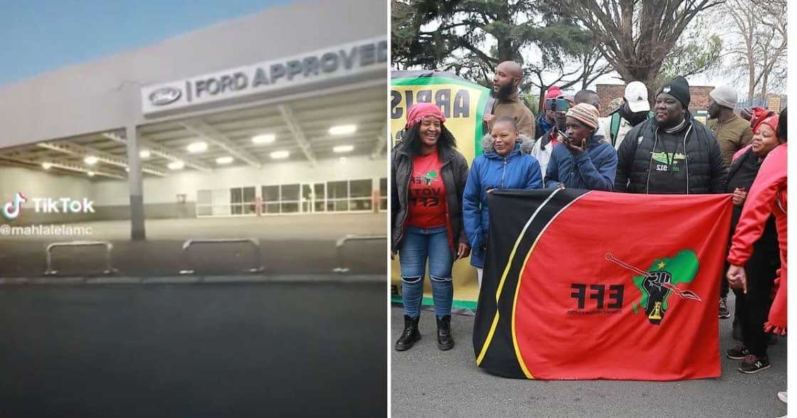EFF National Shutdown scares Mercedes, Ford and Mazda in Durban EFF National Shutdown scares Mercedes, Ford and Mazda in Durban