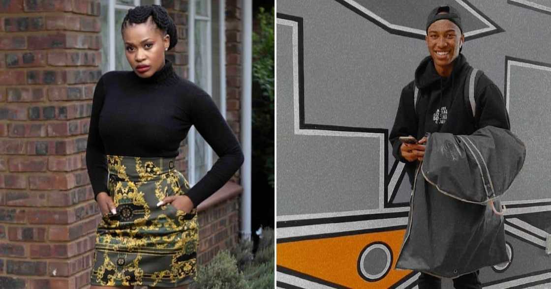 Zenande Mfenyana plays the role of Goodness while Ntobeko Mathebula portrays the character of Cebo in 'The Queen' Zenande Mfenyana plays the role of Goodness while Ntobeko Mathebula portrays the character of Cebo in 'The Queen'