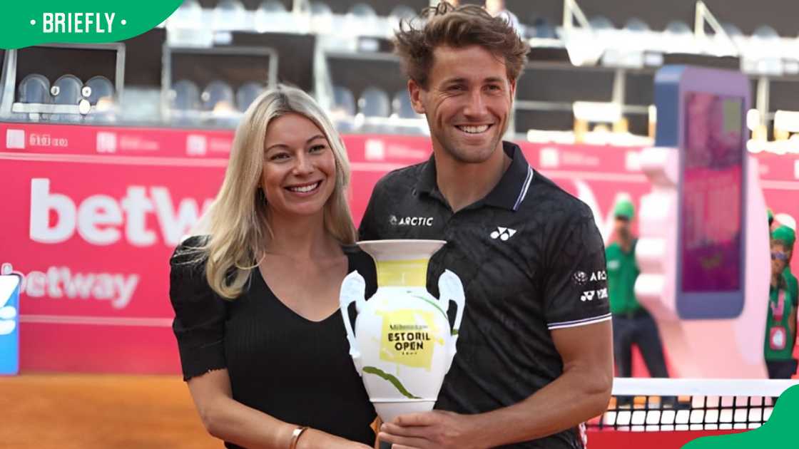 Casper Ruud with girlfriend Maria Galligani Casper Ruud with girlfriend Maria Galligani