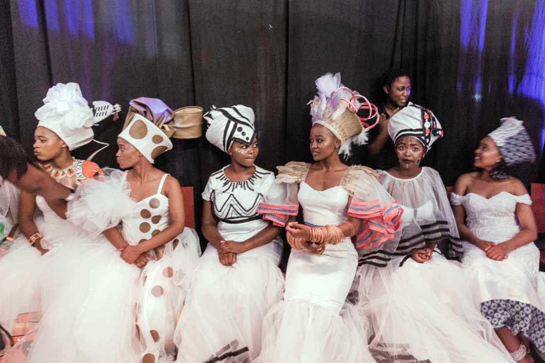 Traditionally clad queens from various provinces of South Africa