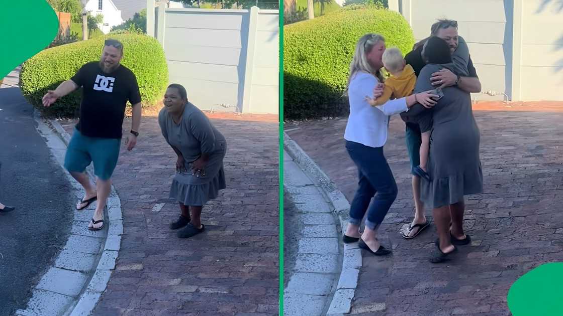 A woman's bosses surprised her with a new car A woman's bosses surprised her with a new car