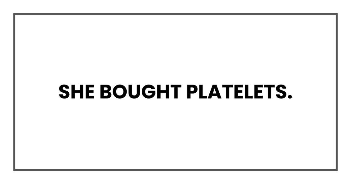 My sister's sacrifice.