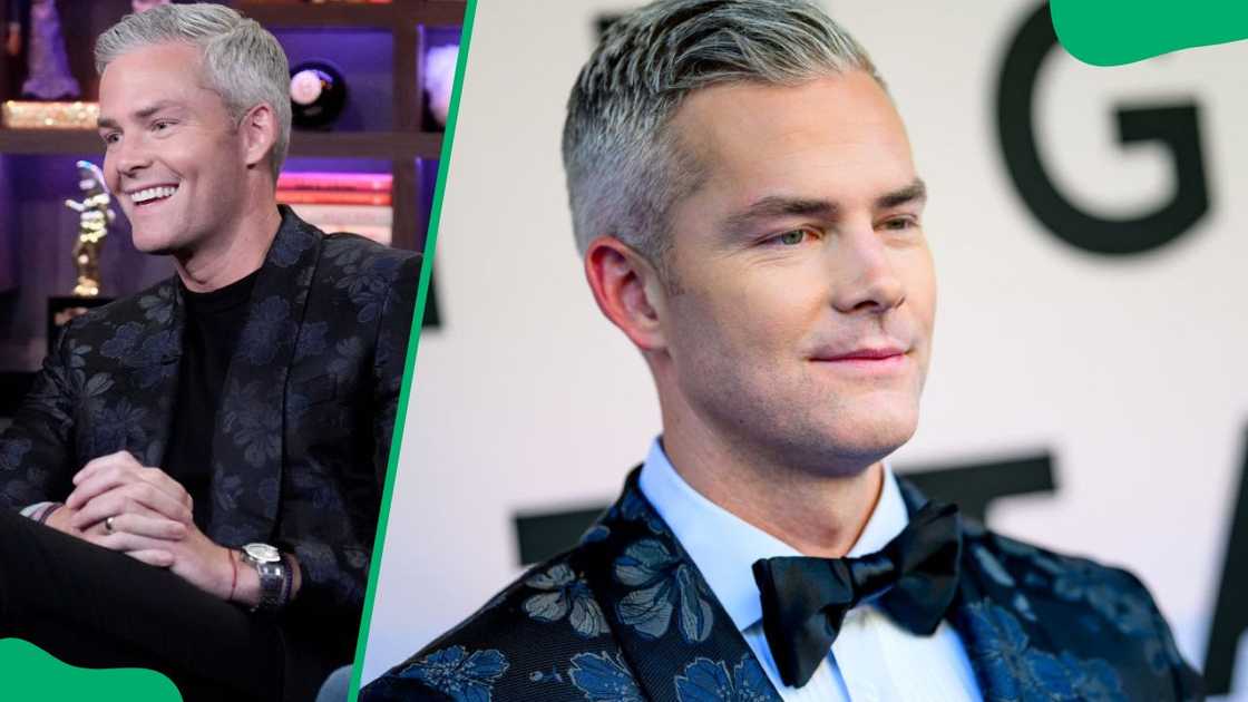 Ryan Serhant during a 2024 episode of Watch What Happens Live With Andy Cohen (L). The businessman at the Marquee New York in 2024 (R)