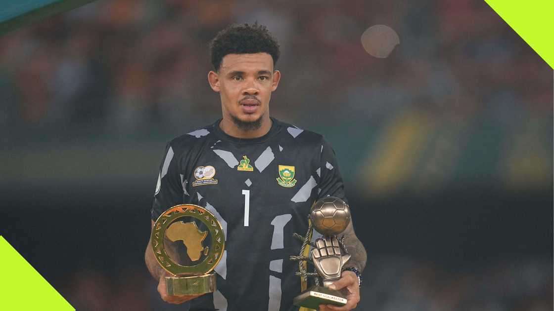 Ronwen Williams wins big at the 2024 CAF Awards in Morocco. Ronwen Williams wins big at the 2024 CAF Awards in Morocco.